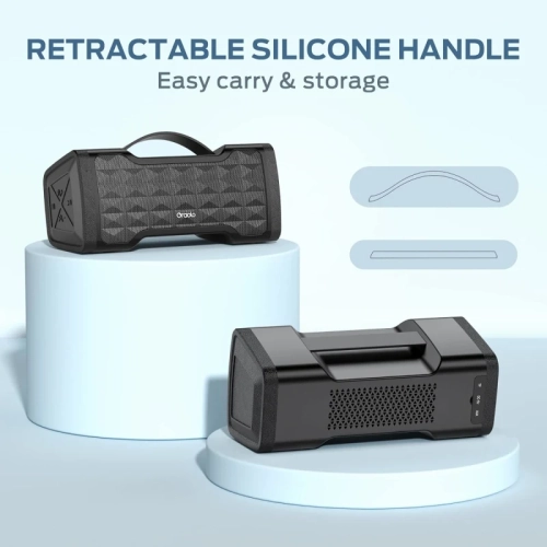 Haut-parleur Bluetooth - haut-parleur portatif sans fil 40&nbsp;W d'Oraolo, étanche IPX6, son stéréo, prise en charge de la carte TF/aux, micro