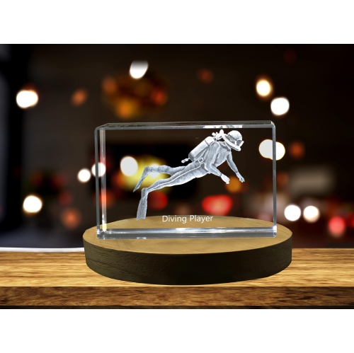 Sprint Running Player 3D Engraved Crystal Keepsake/Gift/Decor/collectionner/Souvenir