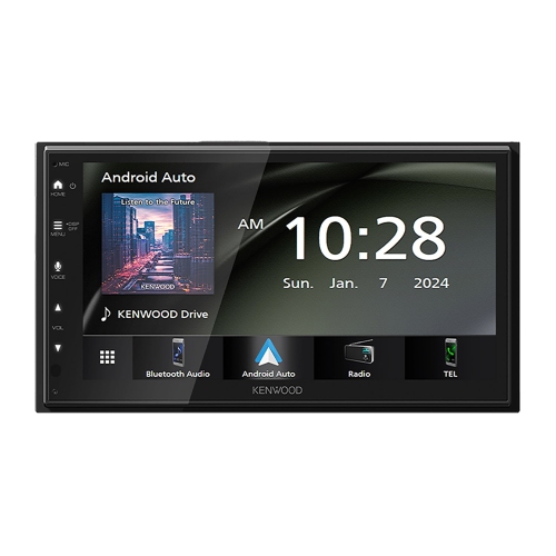 Kenwood - Digital Multimedia Receiver with 6.8" Touch Screen, For Car, Black