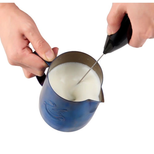 Salton - Handheld Milk Frother for Hot or Cold Drinks, Battery Powered, Black