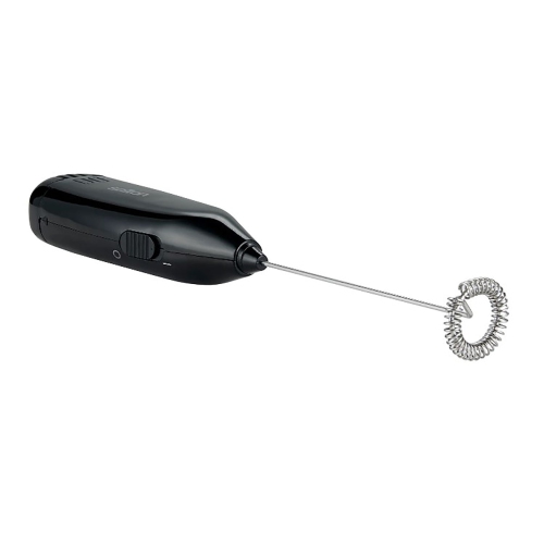 Salton - Handheld Milk Frother for Hot or Cold Drinks, Battery Powered, Black