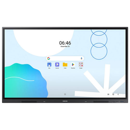 Écran interactif Android UHD 4K de 75 po WAD de Samsung - Gris cosmique