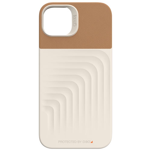 Gear4 Brooklyn Snap Fitted Soft Shell Case with MagSafe for iPhone 14 Plus - Brown