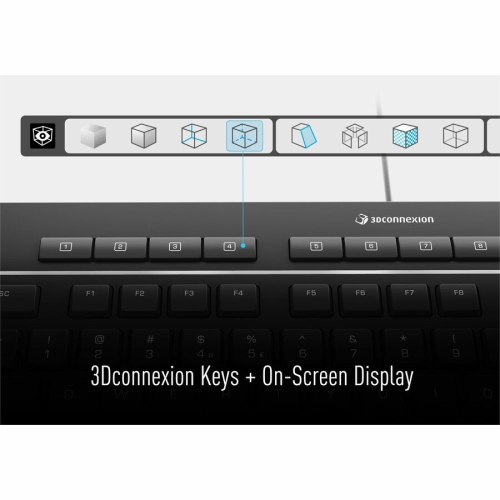 3DConnexion Bluetooth Wireless Keyboard - English