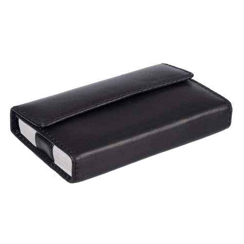 Porte-cartes en cuir nappa – noir