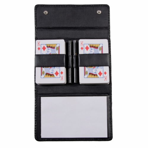 Porte-cartes en cuir nappa – noir