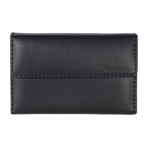 Porte-cartes en cuir nappa – noir