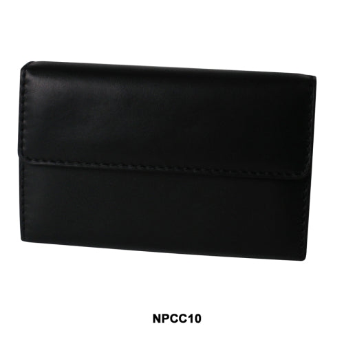 Porte-cartes en cuir nappa – noir