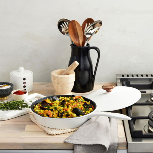 Batterie de cuisine de 3 pièces en fonte de Lagostina - Blanc