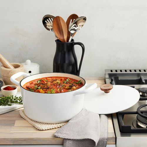 Batterie de cuisine de 3 pièces en fonte de Lagostina - Blanc