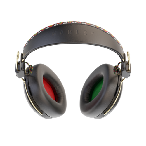 The House of Marley Positive Vibration Frequency Bluetooth Over-Ear Headphones - Rasta