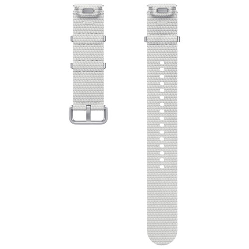 Bracelet en tissu de Samsung pour montre Galaxy Watch - Moyen/Grand - Argenté