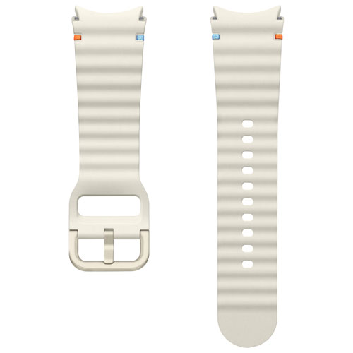 Bracelet sport de Samsung pour montre Galaxy Watch - Petit/Moyen - Crème