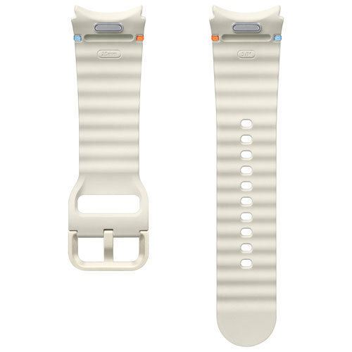 Bracelet sport de Samsung pour montre Galaxy Watch - Petit/Moyen - Crème