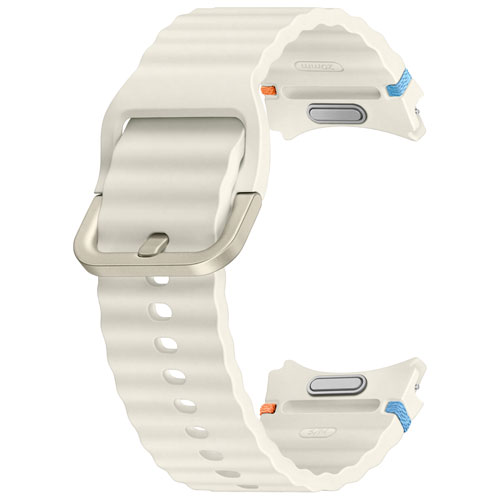 Bracelet sport de Samsung pour montre Galaxy Watch - Petit/Moyen - Crème