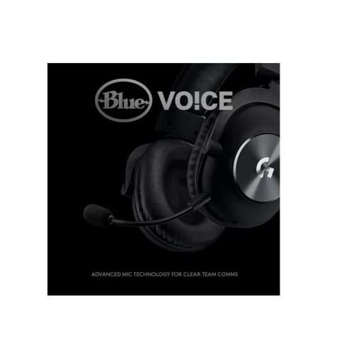 Open Box - Logitech G PRO X Gaming Headset with Blue VO!CE - PC, Xbox One, PS5, PS4, Nintendo Switch - Black