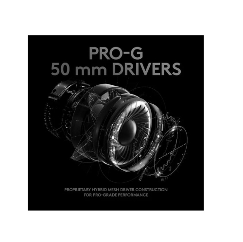 Open Box - Logitech G PRO X Gaming Headset with Blue VO!CE - PC, Xbox One, PS5, PS4, Nintendo Switch - Black