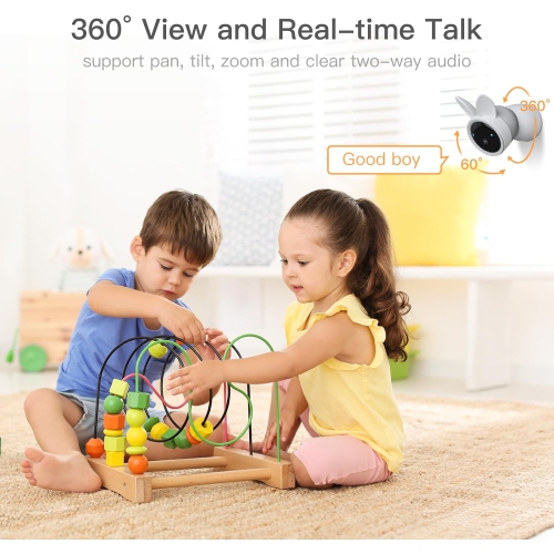 ARENTI Baby Monitor, 2K Video Baby Camera with 5-inch Wireless Display- Open Box