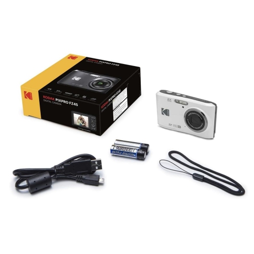 Appareil photo numérique 16 Mpx HD intégrale à zoom convivial FZ45 PIXPRO de Kodak avec carte mémoire 32 Go et sac