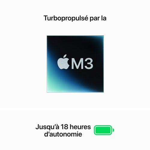 Apple MacBook Air 15" w/ Touch ID (2024) - Space Grey (Apple M3 Chip / 512GB SSD / 8GB RAM) - French by APPLE - Open Box condition - Image 4