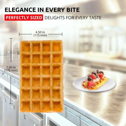 AP-455 Belgian Waffle Maker Thick | Waffle Maker with Nonstick Coating | Swing Belgian Waffle Iron | 2 Square-Shaped Waffles | 110V