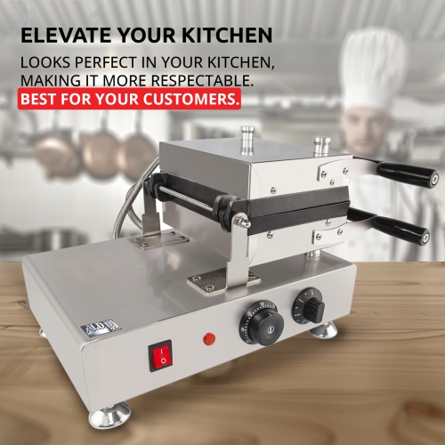 AP-455 Belgian Waffle Maker Thick | Waffle Maker with Nonstick Coating | Swing Belgian Waffle Iron | 2 Square-Shaped Waffles | 110V