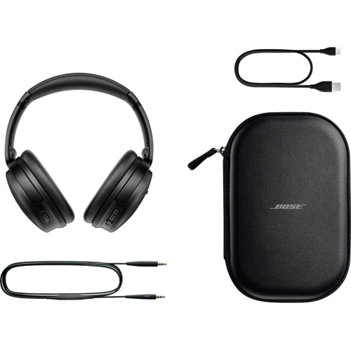Open Box - Bose QuietComfort Wireless Noise Cancelling Over-the-Ear Headphones - Black