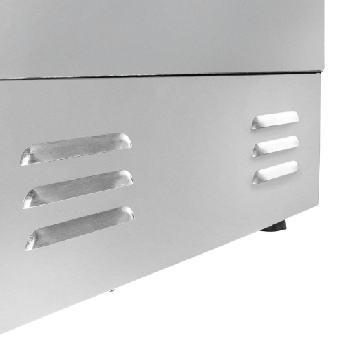 A-822 Electric Griddle | Teppanyaki Half Flat and Half Grooved Grill | Double Thermostat | 110V