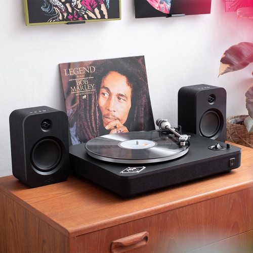 Tourne-DISQUE SANS FIL STIR IT UP DE HOUSE OF MARLEY – édition noire