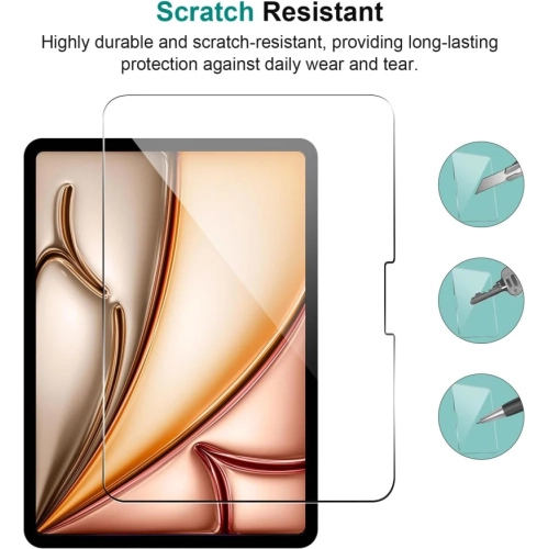 Paquet de 2 protecteurs d'écran en verre trempé pour nouvel iPad Air de 13 po 2025/2024, iPad Pro de 13 po (M4), pellicule antirayure de