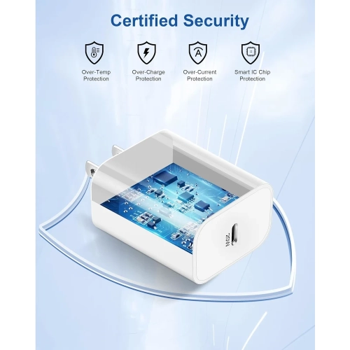 Chargeur rapide USB-C certifié MFI pour Apple Watch - Câble magnétique de 3FT m avec chargeur mural 20&nbsp;W pour les séries Ultra