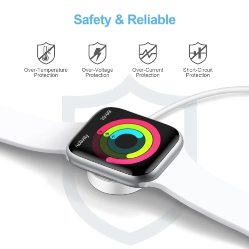 Chargeur rapide USB-C certifié MFI pour Apple Watch - Câble magnétique de 3FT m avec chargeur mural 20&nbsp;W pour les séries Ultra