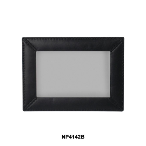 CLUB ROCHELIER  Nappa Picture Frame 4 X 6 - In Black