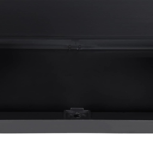 vidaXL Outdoor Storage Cabinet Grey and Black 97x37x165 cm PP