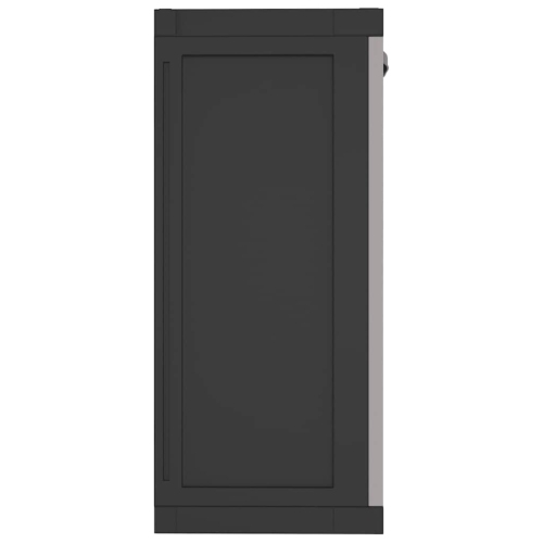 vidaXL Outdoor Storage Cabinet Grey and Black 97x37x85 cm PP