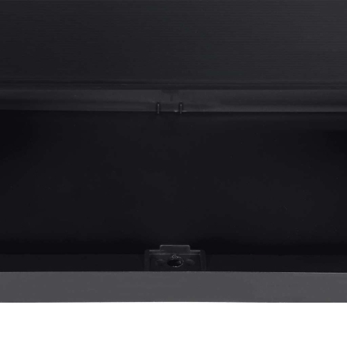 vidaXL Outdoor Storage Cabinet Grey and Black 97x37x85 cm PP