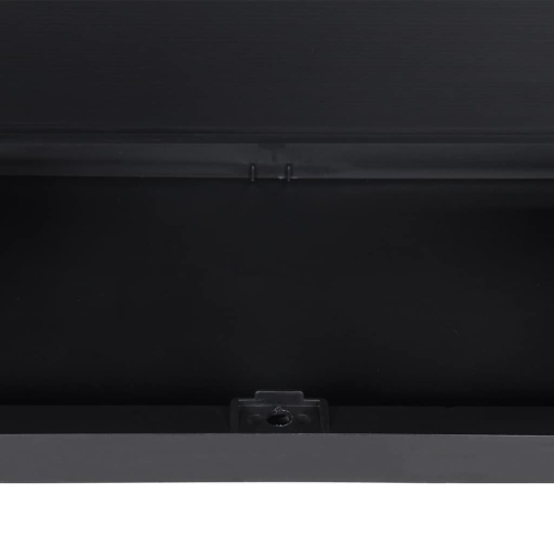 vidaXL Outdoor Storage Cabinet Black 97x37x165 cm PP