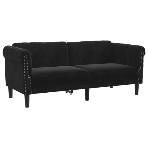 VIDAXL  Sofa 2-Seater Velvet In Black