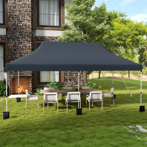 Costway 10 x 20 FT Pop-up Canopy UPF50+ Sun Protection Tent with Carrying Bag