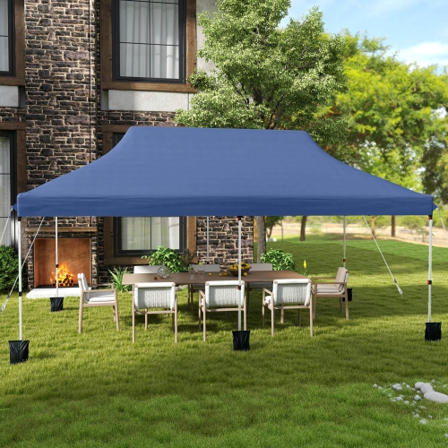 Costway 10 x 20 FT Pop-up Canopy UPF50+ Sun Protection Tent with Carrying Bag