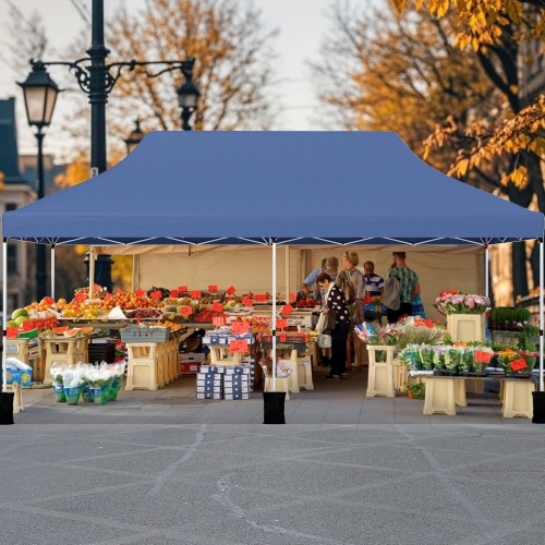 Costway 10 x 20 FT Pop-up Canopy UPF50+ Sun Protection Tent with Carrying Bag