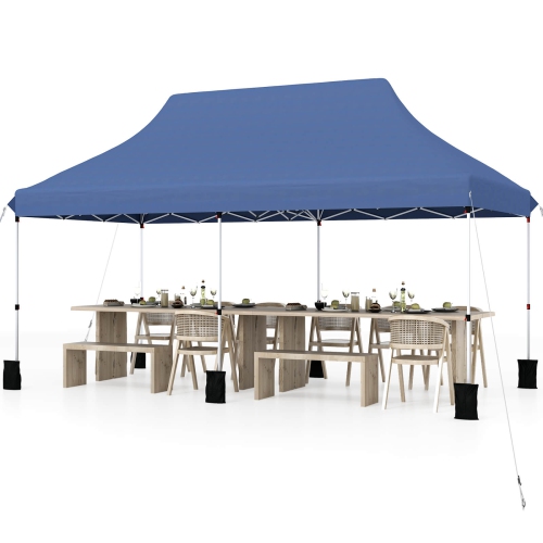 Costway 10 x 20 FT Pop-up Canopy UPF50+ Sun Protection Tent with Carrying Bag
