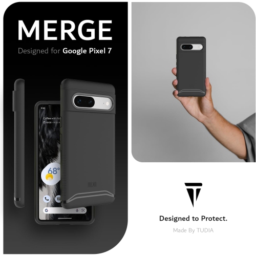 Étui double couche Merge de TUDIA pour Pixel 7 de Google - Noir mat