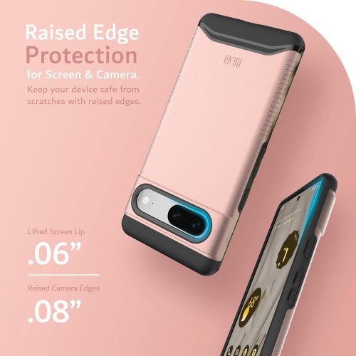 TUDIA Merge Google Pixel 7 Case Dual Layer - Rose Gold