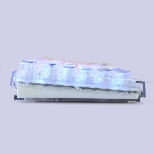 Pudding keycaps-Double Shot PBT/PC Keycaps Set with Hd Transparent Layer,Full 126 Key Set, English Layout for MX Switches Mechanical Gaming Keyboards