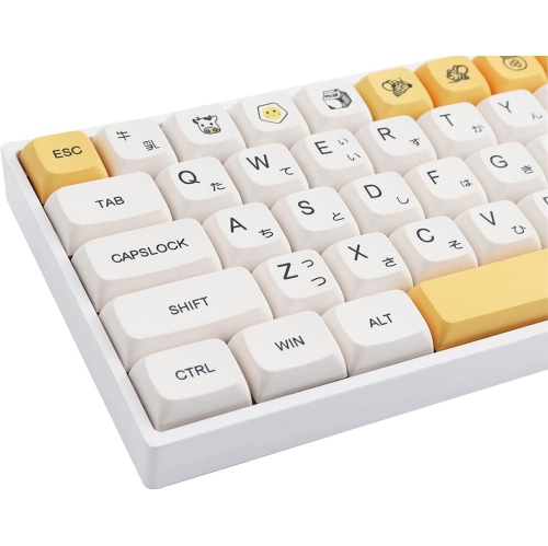 NONE  Pbt Keycaps 137 Keys Dye-Sublimation Keycaps Xda Profile Japanese Keycaps for Cherry Gateron Mx Switches Mechanical Keyboards