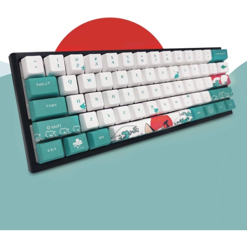 Custom Keycaps-Keycaps 60 Percent, Suitable for GK61/GK64/RK61/Anne/GH60 /ALT61 Mechanical Keyboards, 71 Key Set