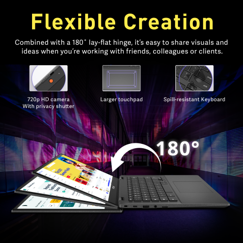 ASUS Chromebook CM1402 14" FHD Anti-glare Laptop, MediaTek Kompanio 520, 64GB eMMC, 4GB LPDDR4X, Chrome OS, Gravity Gray, 128GB Hotface USB Card