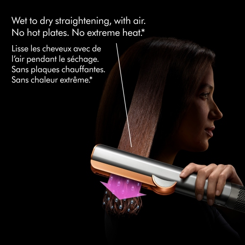 Image 2 of 8.. Refurbished Dyson Official Outlet - Dyson Airstrait Hair Straightener, Nickel/Copper