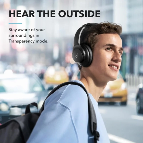 Soundcore Q20i Hybrid Active Noise Cancelling Headphones – Wireless Bluetooth, 40H ANC Playtime, Hi-Res Audio, Big Bass, Customizable App,